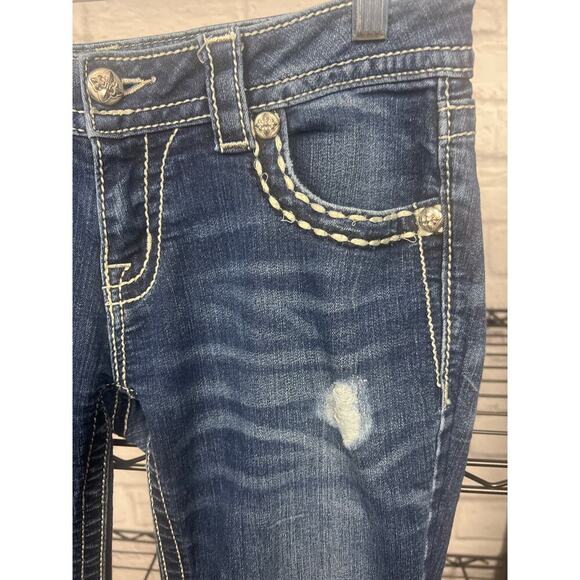 Miss Me Signature Boot Cut Jeans Women Size 28 Style # JP5046B17 - Picture 3 of 10